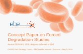 Concept Paper on Forced Degradation Studies - c.ymcdn.comc.ymcdn.com/sites/ · Concept Paper on Forced Degradation Studies . ... Study Example of tests performed: ... -25ºC ≥ 1.2