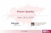 An initiative to slove Power Quality - APQI · User’s understanding of Power Quality •Power quality is “the provision of voltages and system design so that the user of electric