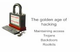 The golden age of hacking - Högskolan Dalarnausers.du.se/~hjo/cs/dt1058/presentation/pdf/EHP_12...• Rxbot - “Analysis of RXBOT” thesis – [server]\malware\bots, source code