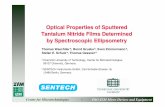 Optical Properties of Sputtered Tantalum Nitride Films ... · Center for Microtechnologies 1 FhG-IZM Micro Devices and Equipment Optical Properties of Sputtered Tantalum Nitride Films