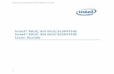 Intel® NUC Kit NUC5i3MYHE Intel® NUC Kit NUC5i5MYHE … · Intel® Dual Band Wireless-AC 7265 (No vPro) Intel® Dual Band Wireless-N 7265 + Bluetooth ... Using the four small black