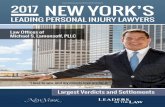LEADING PERSONAL INJURY LAWYERS - Leaders In … · LEADING PERSONAL INJURY LAWYERS 2017 NEW YORK’S ... Statia Grossman ... NY Daily News and NY Post for their very successful and
