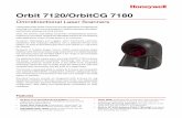 Orbit 7120/OrbitCG 7180 - globalindustrial.com data editing and OPOS/JPOS compatibility for easy installation. Omnidirectional Laser Scanners • 20 Scan Line Omnidirectional Pattern: