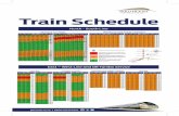 Train Schedule 2016 - Gautrain | For people on the move Schedule North - South Line East – West Line and OR Tambo Service Westbound Eastbound Depart ORTIA Depart Rhodes-ﬁeld Depart