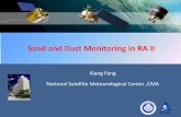 Sand and Dust Monitoring in RA II -  · Sand and Dust Monitoring in RA II . ... (Kosa in Japanese). ... Dust identification product - dust score based on multi-