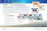 Upgrade to AIP Complete · Upgrade to AIP Complete ... I Online only with extended backfiles (1930-present) I Online and Print with extended backfiles (1930-present)