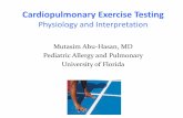 Cardiopulmonary Exercise Testing and Interpretation •Exercise physiology •Patterns of physiologic abnormalities ... The Golden Rule . Spirometry Before and After Exercise