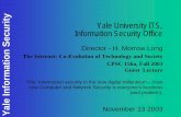 Yale University ITS Information Security Officezoo.cs.yale.edu/classes/cs156/2003/lecture19.pdfYale Information Security Yale University ITS, Information Security Office Director -