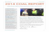 2014 Coal Report copy - Indiana General Assembly, 2018 …€¦ ·  · 2016-01-12coal Indiana's underground mines produced in 2014. ... roof control, the properties and ... 2014