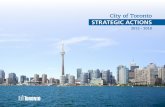 City of Toronto Strategic Actions 2013–2018 · vision, mission and goals ... Toronto for its residents as well as strengthen the government of the City of Toronto to meet its future