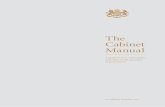 The Cabinet Manual · The Cabinet Manual A guide to laws, conventions and rules on the operation of government 1st edition October 2011