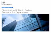 Public Bodies Handbook – Part 1. Classification Of Public ... · Part 1 of the Handbook provides guidance on the classification of public ... The Cabinet Office’s Public Bodies
