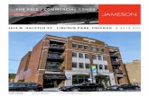 FOR SALE | COMMERCIAL CONDO 2514 N. HALSTED N. HALSTED ST., LINCOLN PARK, CHICAGO FOR SALE | COMMERCIAL CONDO JAMESONCOMMERCIAL.COM CHRIS IRWIN TRACY TEPPER Senior Vice President,