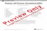 CONCERT BAND Grade 3½ Tower of Power Greatest Hits · Tower of Power Greatest Hits ... the feel changes to a jazz waltz and the idea is to focus on the groove and one feel. ... STEPHEN