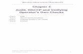 Chapter 4 Audit, HACCP and Verifying - Food Standards … · Chapter 4 – Audit, HACCP and Verifying Operator’s Own Checks Food Standards Scotland 1 Chapter 4 Audit, HACCP and