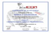 CERTIFIED DATA CENTER PROFESSIONAL - WH …whengenharia.com.br/wp-content/uploads/2017/03/Icor...DORIVAL A. NASCIMENTO JR. Has successfully passed the exam requirements and is therefore
