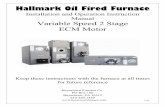 Hallmark Oil Fired Furnace€¦ · Hallmark Oil Fired Furnace Installation and Operation Instruction ... Insulation material used as part of a clearance reduction system shall have