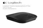 Logitech® Mobile Speakerphone P710e · Logitech® Mobile Speakerphone P710e Setup Guide ... The Bluetooth word mark and logos are registered trademarks ... dans ce document peuvent