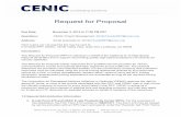Request for Proposal - Cenic · This Request for Proposal (RFP) ... (lit or dark fiber optic depending on needs of network) ... Maintenance and operation contracts for dark fiber