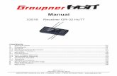 Kurzanleitung HoTT 33516 en - graupner.de€¦ · They contains important notes to the operation and ... When you wish to use the Graupner HoTT 2.4 GHz receiver with a particular