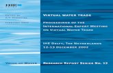 Proceedingsofthe InternationalExpertMeeting …waterfootprint.org/media/downloads/Report12.pdfwater security by importing water-intensive products instead of producing all water-demanding