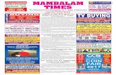 MAMBALAMmambalamtimes.in/admin/pdf/1500645996.22.07.2017.pdfmala Tirupati Devasthanam, T. Nagar on Saturdays as it is considered auspicious to pray to Lord Venkateswara. But on July