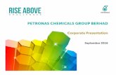 PETRONASCHEMICALS GROUP BERHAD€¦ ·  · 2016-11-25F&M O&D Revenue by Segment Revenue by Region Malaysia China SEA ROTW 37% 33% 16% 14% Established market leader in South East