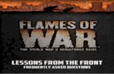 LESSONS FROM THE FRONT - flames … · lessons from the front questions and answers on flames of war march 2018 forces, formations, units, and teams ... rulebook). if a unit is being