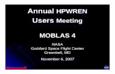 Annual HPWREN - High Performance Wireless …hpwren.ucsd.edu/news/20071108/2007HAUW-Presentations/...Annual HPWREN Users Meeting November 6, 2007 MOBLAS 4 NASA Goddard Space Flight