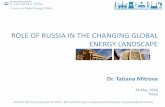 ROLE OF RUSSIA IN THE CHANGING GLOBAL ENERGY LANDSCAPEeneken.ieej.or.jp/data/6687.pdf · ROLE OF RUSSIA IN THE CHANGING GLOBAL ENERGY LANDSCAPE Dr. Tatiana Mitrova ... Burma (Myanmar)