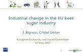 Industrial change in the EU beet sugar industry ·  · 2017-05-16Presentation structure 1. Presenting Cristal Union 2. Evolution of EU sugar policy 3. End of the quota system 4.