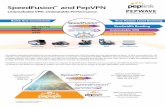 SpeedFusion TM and PepVPN - Peplink Distributor | … Flyer/Peplink Flyer...SpeedFusionTM and PepVPN Unbreakable VPN. Unbeatable Performance. Our patent-pending SpeedFusion technology