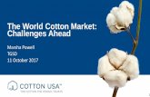 The World Cotton Market: Challenges Ahead Powell Sunum.pdfThe World Cotton Market: Challenges Ahead Marsha Powell TGSD ... acreage not there and prices spike ... •China has a system