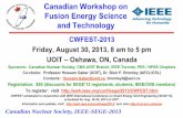 Canadian Workshop on Fusion Energy Science and …ewh.ieee.org/conf/sege/2013/IEEE-SEGE2013-Fusion-Symposium.pdf · Canadian Workshop on Fusion Energy Science ... IEEE-SEGE-2013 Slide