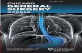 SPRING 2016 GENERAL SURGERY - Department of … SURGERY CHICAGO ACCESS Referring physician newsletter from the University of Chicago Medicine Section of General Surgery SPRING 2016