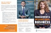 MANAGEMENT & INTERNATIONAL BUSINESS - … & INTERNATIONAL BUSINESS Launching tomorrow’s global leaders. Graduates of the University of Toronto consistently rank among the most employable