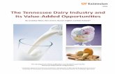 The Tennessee Dairy Industry and Its Value-Added … Tennessee Dairy Industry and ... Federal Milk Marketing Orders ... The project was launched in August 2010 through an initial collaboration