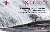 Living a Life of Significance - Home - LCMS News & Information · lcms.org/witness VOL. 129 NO. 11 NOVEMBER 2010 Supporting Our Soldiers < of the Cross Handing on the Word of Truth