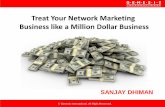 Treat Your Network Marketing Business like a Million …dz.planetdewsoft.com/2016/download/Million Dollar...Treat Your Network Marketing Business like a Million Dollar Business •You