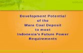 Development Potential of the Wara Coal Deposit to meet ...psdg.bgl.esdm.go.id/makalah/Adaro-WARA.pdf · Development Potential of the Wara Coal Deposit to meet Indonesia’s Future