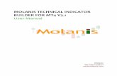 MOLANIS TECHNICAL INDICATOR BUILDER FOR MT4€¦ · Test your trading ideas in ... Molanis Technical Indicator Builder for MT4 is a stand‐alone ... Molanis Technical Indicator Builder