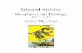 Selected Articles Articles.pdf ·  · 2018-02-05Selected Articles: Metaphysics and Theology, ... taken from the same ultimate source the “collect– ive unconscious” in the words