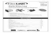 IN-BNPPL0706A igeration Parts IN-CCPPL0706A … • February, 2008 InterLink Parts Price List 3 Motors PART # LIST PRICE ($US) HP VOLTAGE RPM SHAFT DIAMETER (IN.) ROTATION 000632100