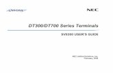 DT300/DT700 Series Terminals - IDeACOM Series Terminals DE NEC Unified Solutions, Inc. February, 2008