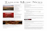 TADLOW MUSIC NEWS€¦ ·  · 2018-02-27NEW CD RELEASES FROM TADLOW MUSIC FAR FROM THE MADDING CROWD ... Plus Symphonic Suite from SWEENEY TODD by STEPHEN SONDHEIM ... mation film
