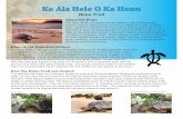Ke Ala Hele O Ka Honu - Waianae Coast Comprehensive ... Trail Ke Ala Hele O Ka Honu About the Honu Honu in the Hawaiian Culture How the Honu Trail was Named The Honu (green sea turtle/Chelonia