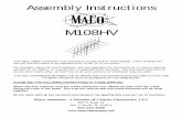 Assembly Instructions - Maco Antennas · Assembly Instructions M108HV Your Maco 108HV maxibeam is an innovation in base station beam design, ... W58 CLAMP FIGURE 3B ELEMENT END SECTION