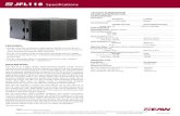 JFL118 Specifications - Eaw- Eastern Acoustic Workseaw.com/.../JFL/Spec_Sheets/JFL118_SPECS_revB.pdf · Single-amp LF DSP w/1-way filter PERFORMANCE Operating ... array’s tilt angle.