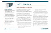 IADSL Module - ADTRANportal.adtran.com/.../IADSL_24_port_DSLAM_Access_Module.pdf · standard TL1 test commands for easy management and operation. Operations, Administration, Management