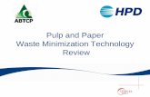 Pulp and Paper Waste Minimization Technology Revie minimization.pdf · Innovations for Pulp and Paper ›BFR: Bleached Filtrate Recovery ... ultimately contained in black liquor .